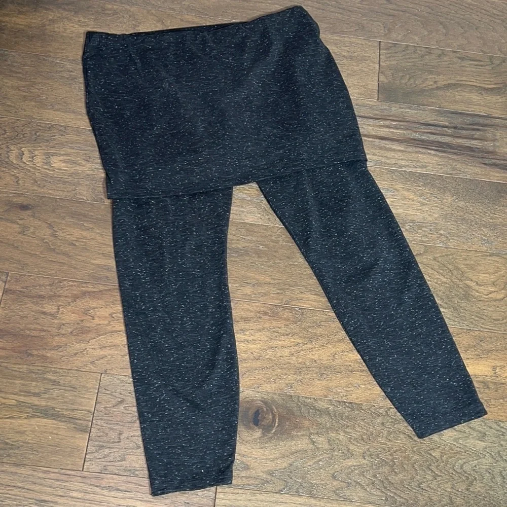 CABI M'Leggings Space Dye Charcoal Gray XS #3210 NWOT